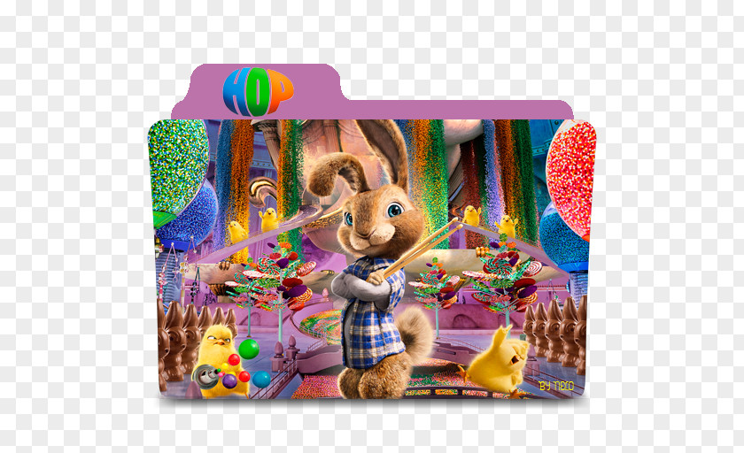 Easter Bunny Film Poster Animated PNG