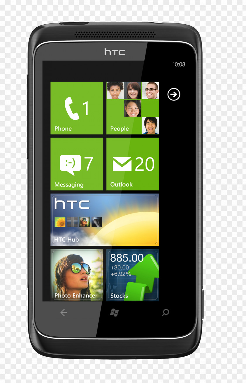 Smartphone HTC 7 Trophy Mozart One HD7 Surround PNG