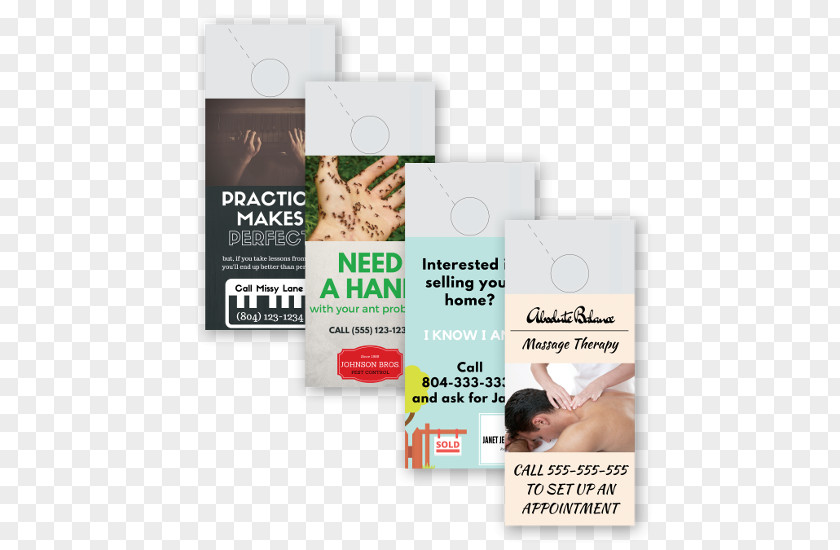 Custom Conference Program Advertising Door Hanger Paper Flyer PNG