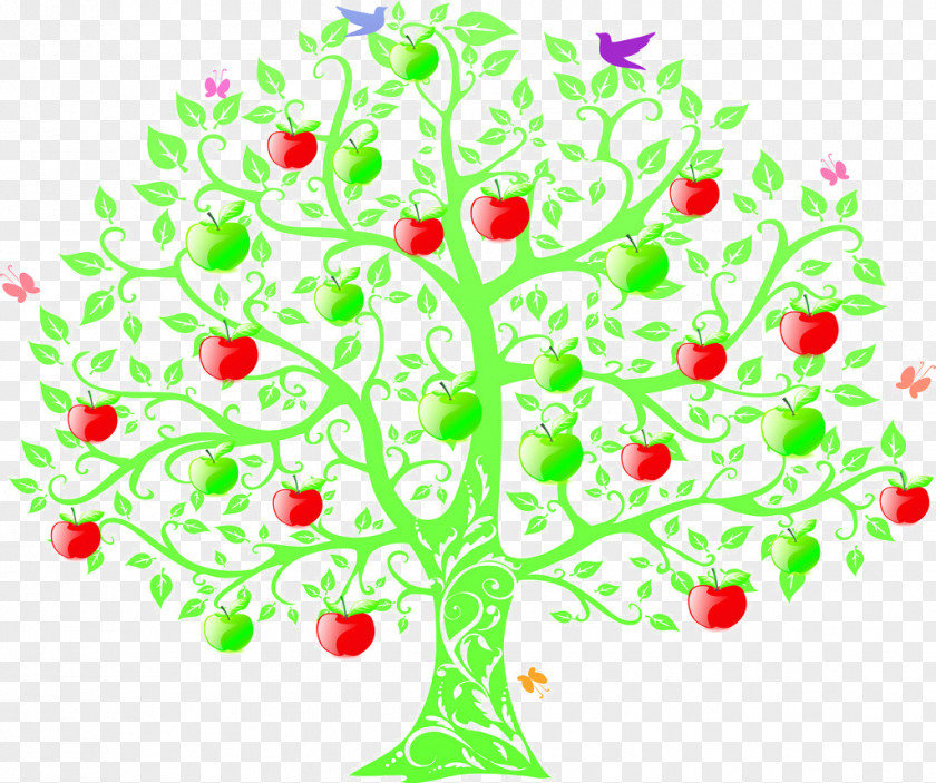 Painted Apple Teacher Student Fruit Tree Zazzle PNG