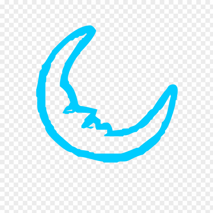 Simple Cartoon Moon Clip Art Transparent Backgroun PNG