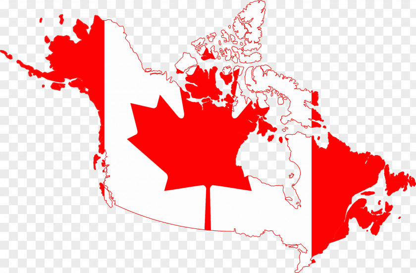 Canada Flag Of United States Map PNG
