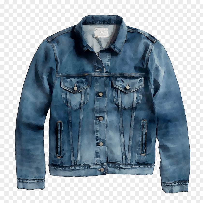 Denim Textile Jacket Product PNG