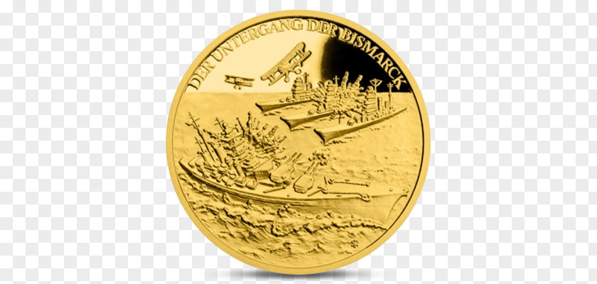 Sinking Ship Gold Coin Česká Mincovna Silver PNG