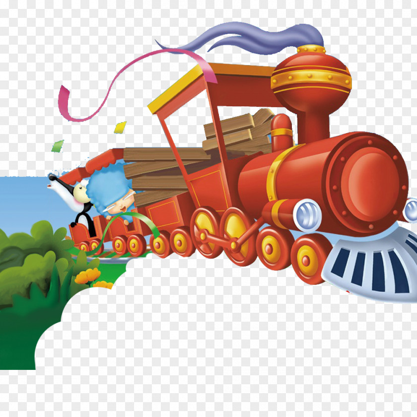 Toy Train Locomotive Computer File PNG