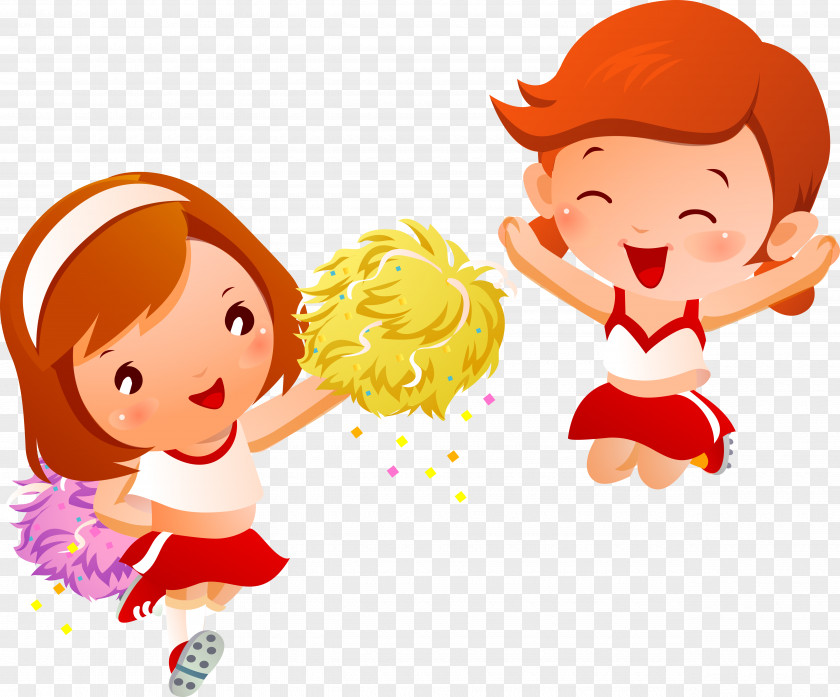 Children Singing Cheerleading Pom-pom Clip Art PNG