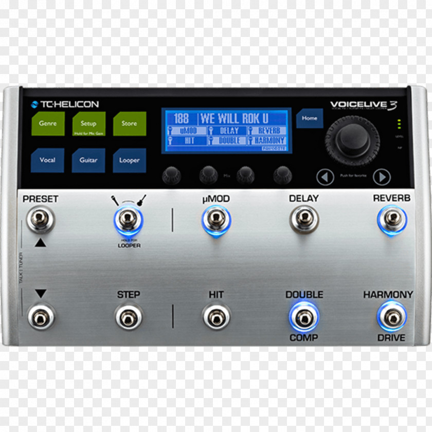 Guitar TC-Helicon VoiceLive 3 Effects Processors & Pedals TC Helicon Extreme Electronic PNG