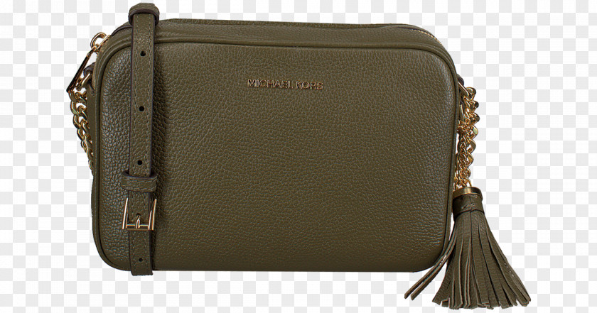Michael Kors Bags MICHAEL Black Ginny Medium Cross Body Bag MK Messenger Tasche Leather PNG