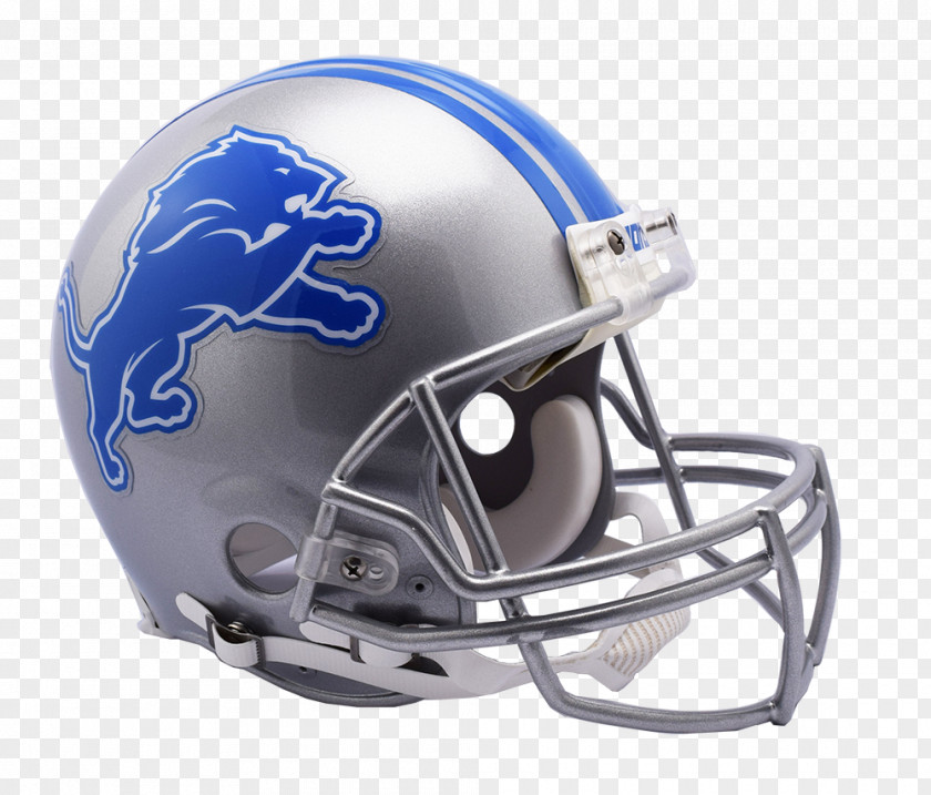 NFL Detroit Lions American Football Helmets Riddell PNG