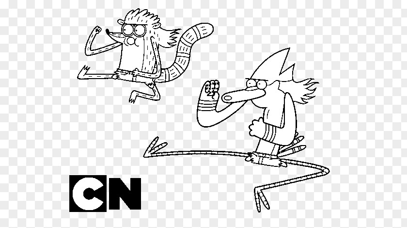 Rigby Mordecai Drawing Coloring Book Cartoon Network PNG