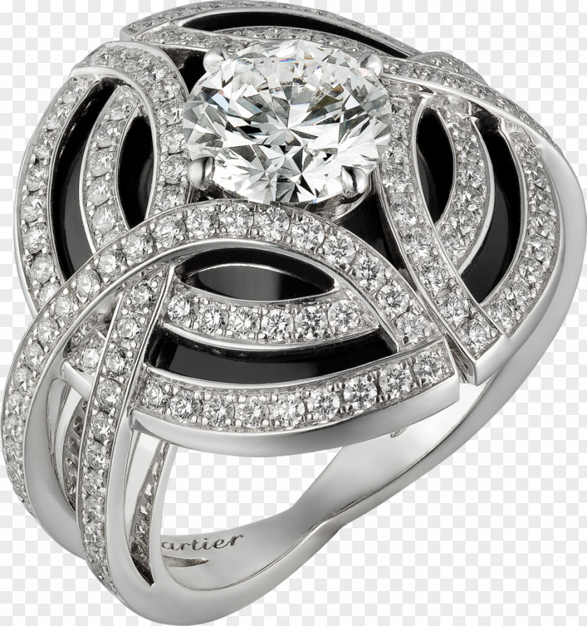 Ring Cartier Diamond Brilliant Carat PNG
