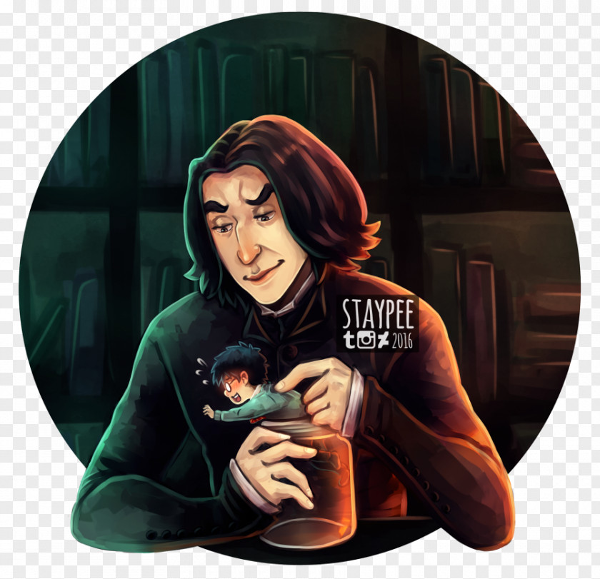 Harry Potter Professor Severus Snape And The Deathly Hallows Philosopher's Stone Fan Art PNG