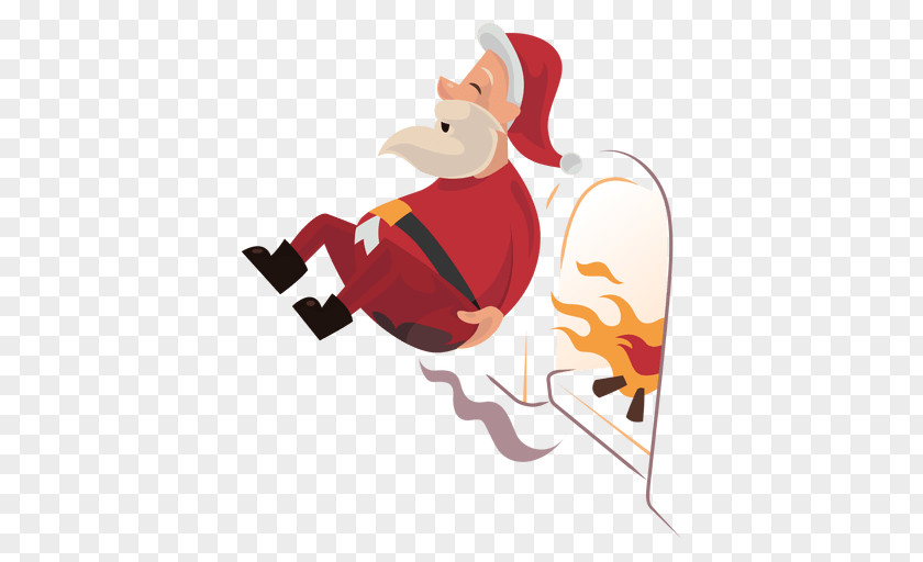 Santa Claus Fireplace Clip Art PNG