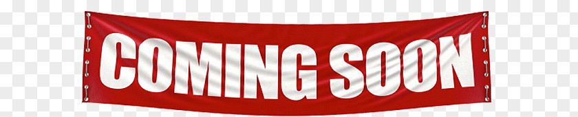 Coming Soon Banner PNG Banner, red and white clipart PNG