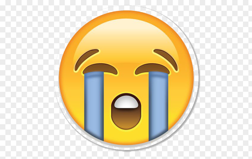 Crying Emoji Clipart Face With Tears Of Joy Emoticon Sticker PNG