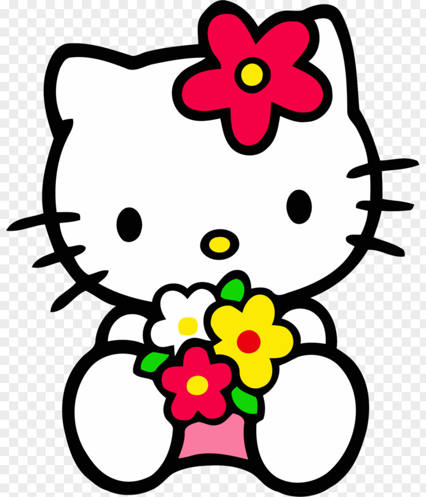 Hello Kitty Reading Clip Art PNG