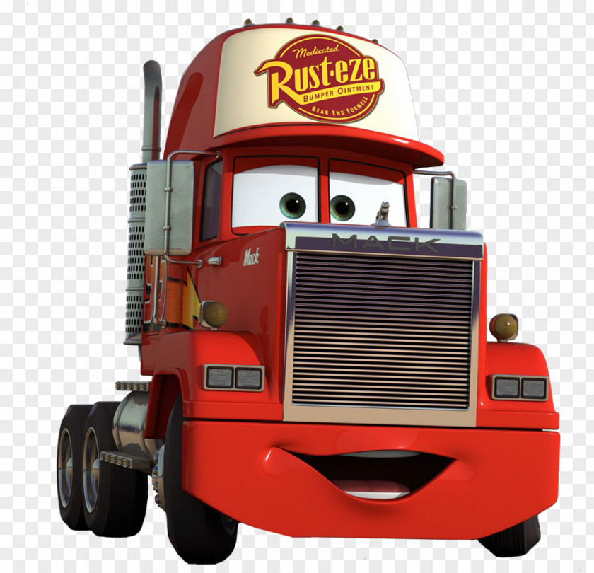 Magneto Lightning McQueen Mack R Series Trucks Car Mater PNG