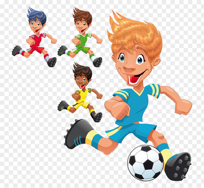 Sticker Playing Sports Soccer Ball PNG