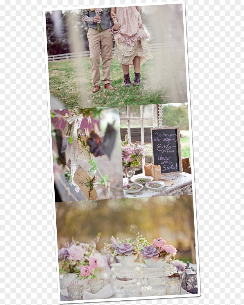 Wedding Floral Design Lavender PNG