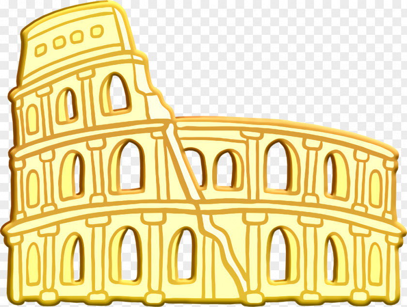 Colosseum Icon Monuments Of The World Rome PNG