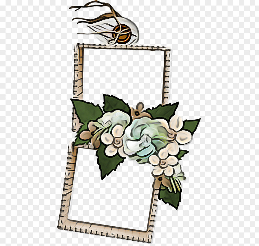 Flower Plant Background Frame PNG