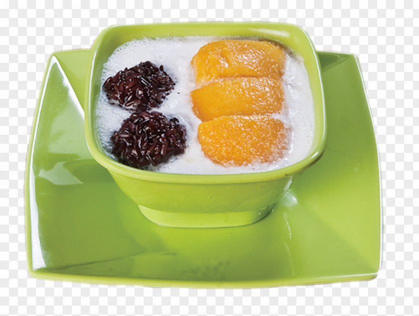 Mango Snow Black Glutinous Rice Xxf4i Sticky Dessert PNG