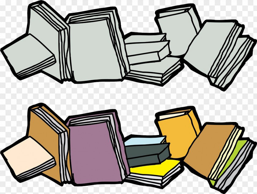 Scattered Books Hardcover Book Cartoon Stock Photography Clip Art PNG