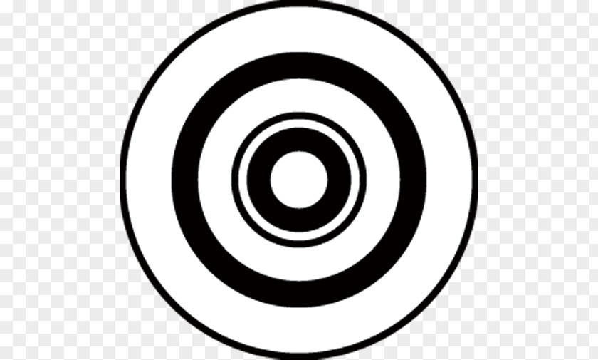 Target Black And White Circle Area Technology Clip Art PNG