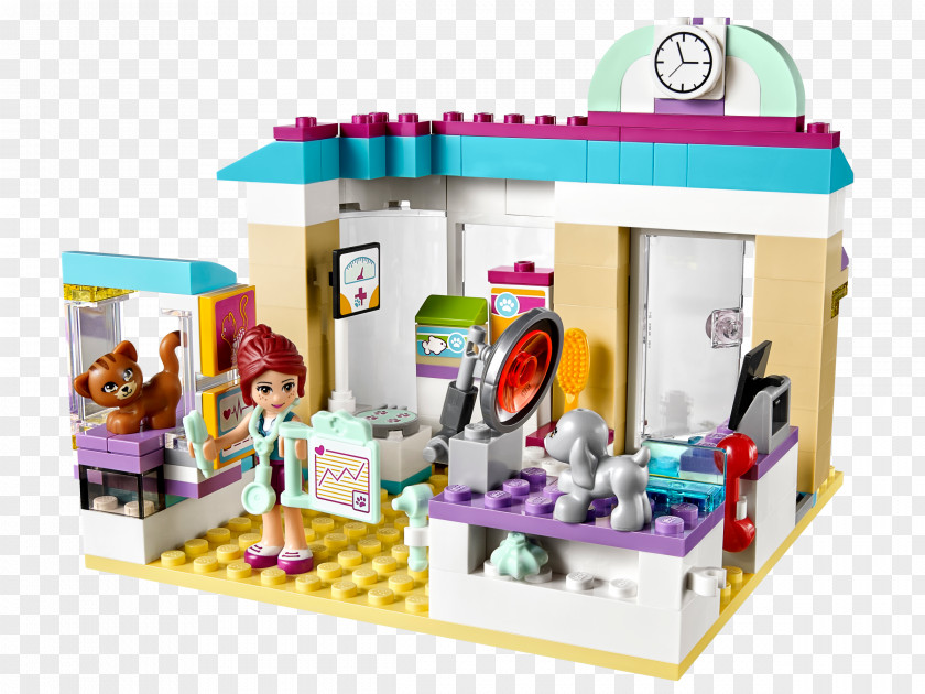 Toy LEGO 41085 Friends Vet Clinic Block Veterinarian PNG