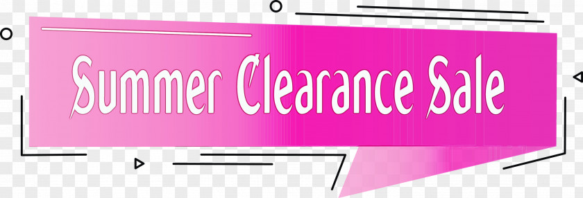 Banner Logo Signage Pink M Font PNG