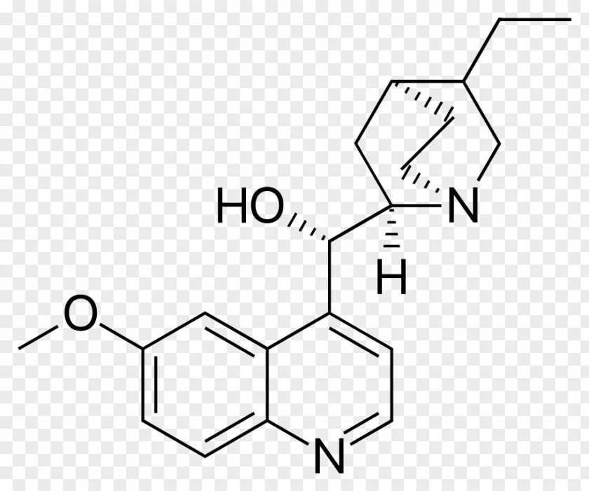 Dihydroquinidine Quinine Structure Molecule Chemistry PNG