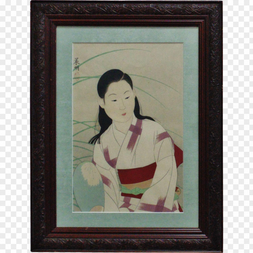 Paint Modern Art Picture Frames Portrait Geisha PNG
