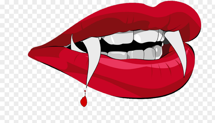 Vampire Fang Tooth Clip Art PNG