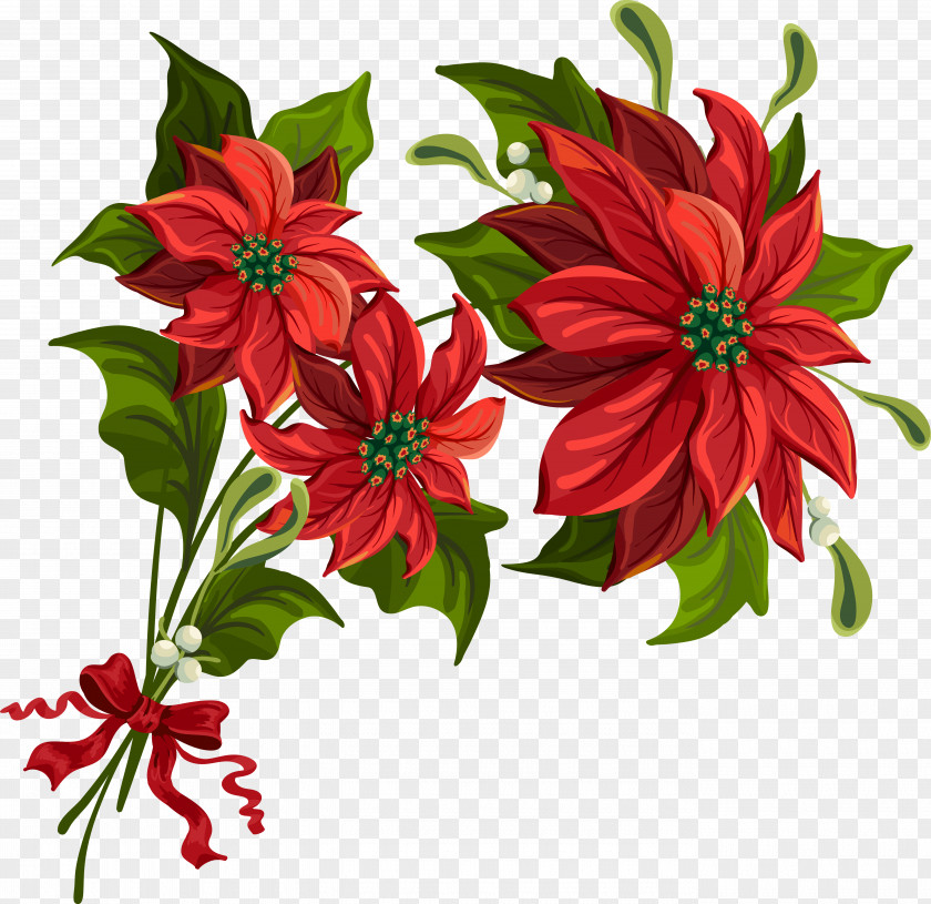 Christmas Cliparts Transparent Poinsettia Clip Art PNG