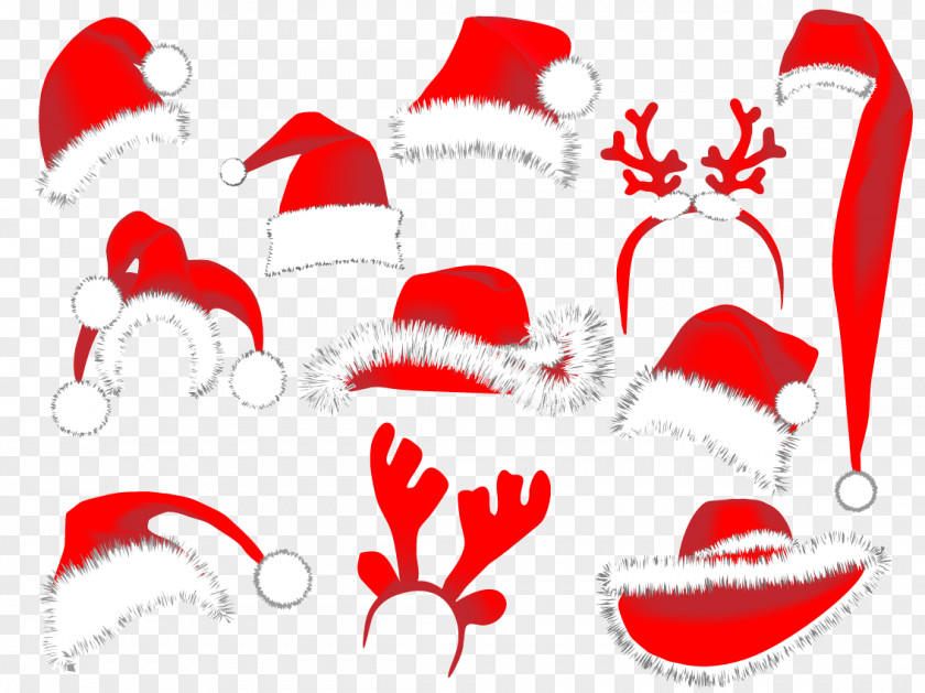 Holiday Decorations Christmas Hat Vector Santa Claus Decoration Clip Art PNG