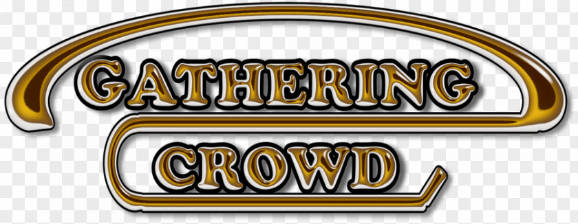 Crowd Gathering Logo Brand Line Font PNG
