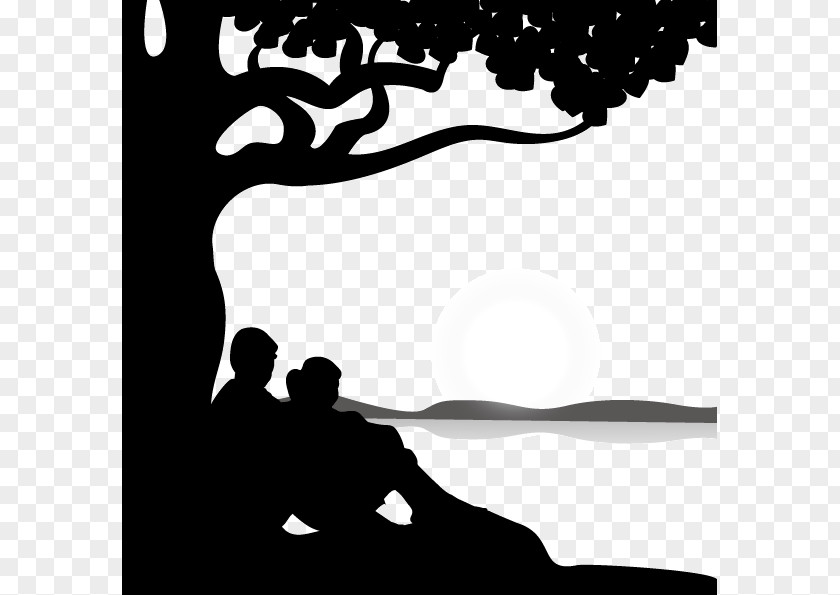 Cuddling Decorative Background Vector Silhouette Swing Child PNG