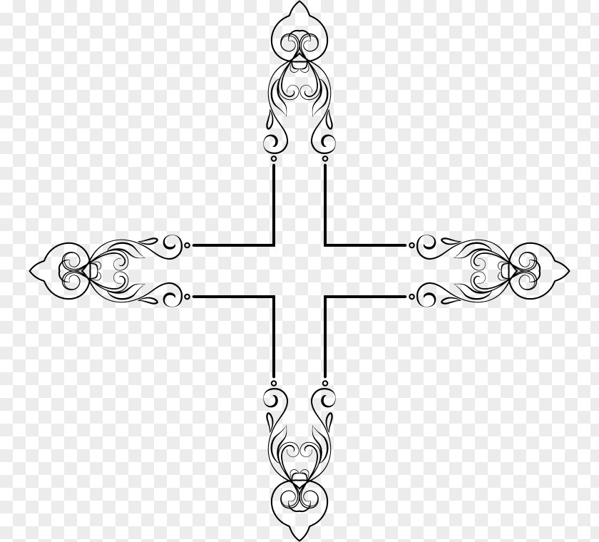 Elegant Cross Clip Art PNG