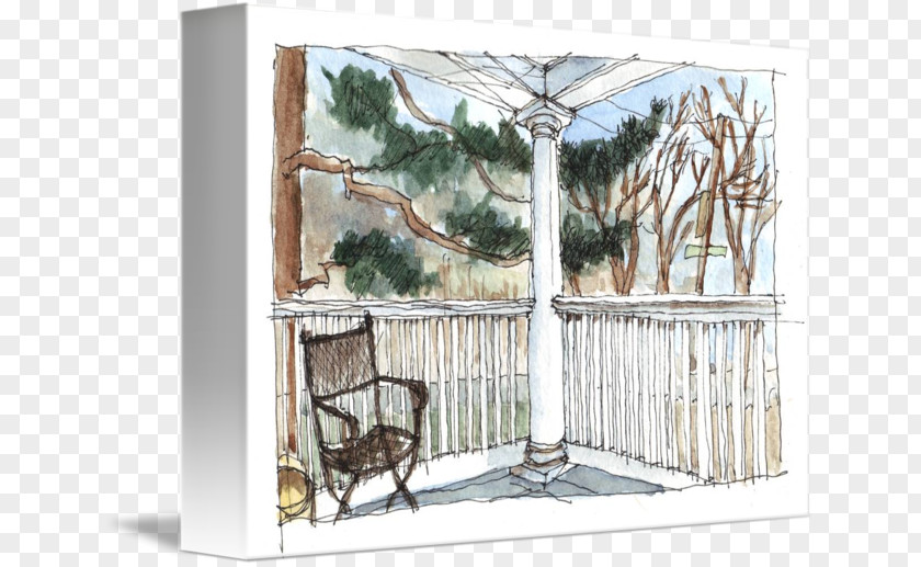 Fence Window Tree Paint PNG
