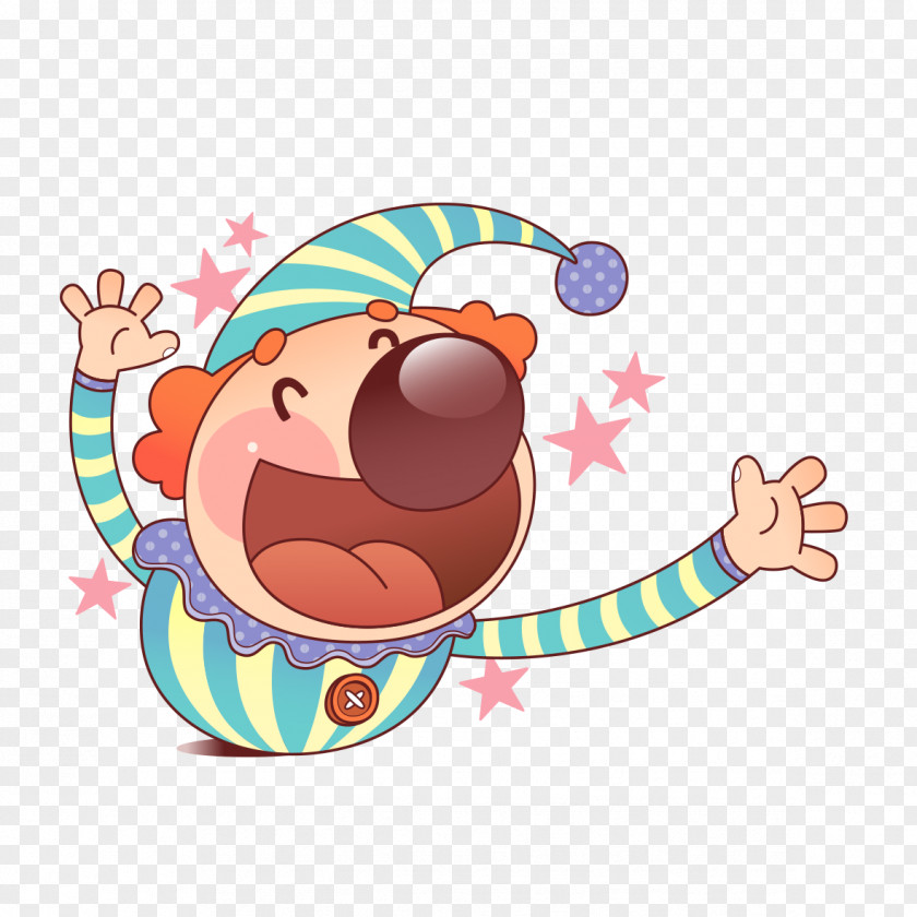 Funny Cute Clown Clip Art PNG