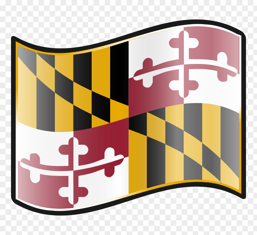 Flag Of Maryland State Thirteen Colonies PNG