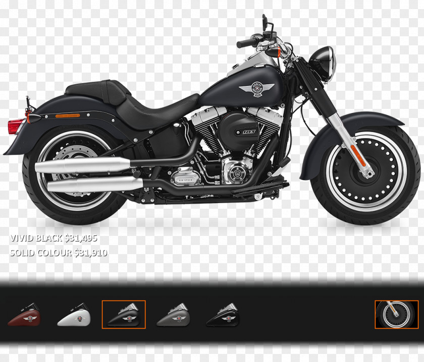 Motorcycle Harley-Davidson FLSTF Fat Boy Softail India PNG