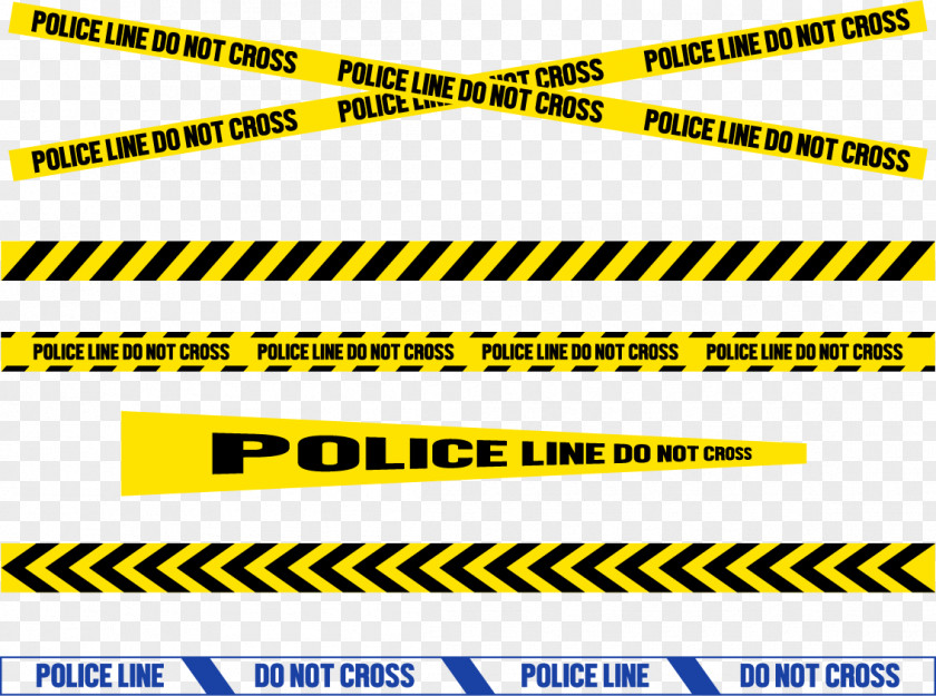 Vector Yellow Police Tape Line Euclidean Adobe Illustrator PNG