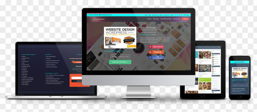 Web Design Responsive Development Page PNG