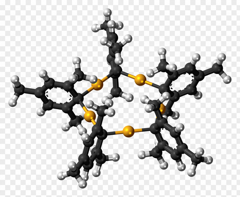 (2,4,6-Trimethylphenyl)gold Pentamer Colloidal Gold Molecule PNG