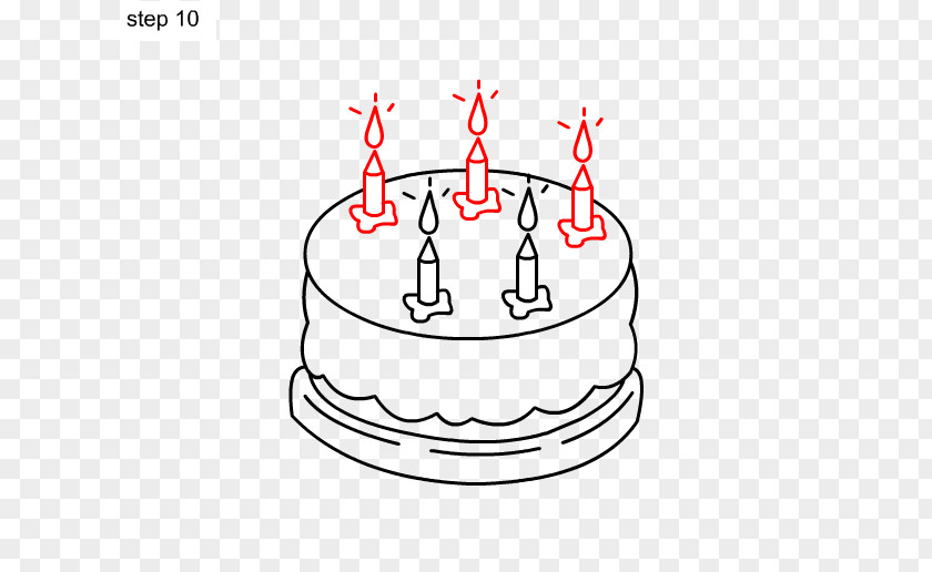 Cake Drawing Clip Art Line PNG