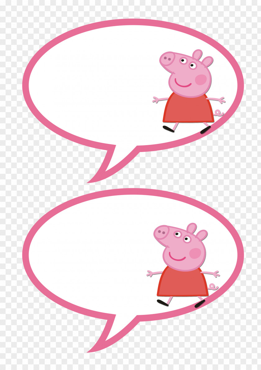 Peppa Party Birthday Anniversary Clip Art PNG