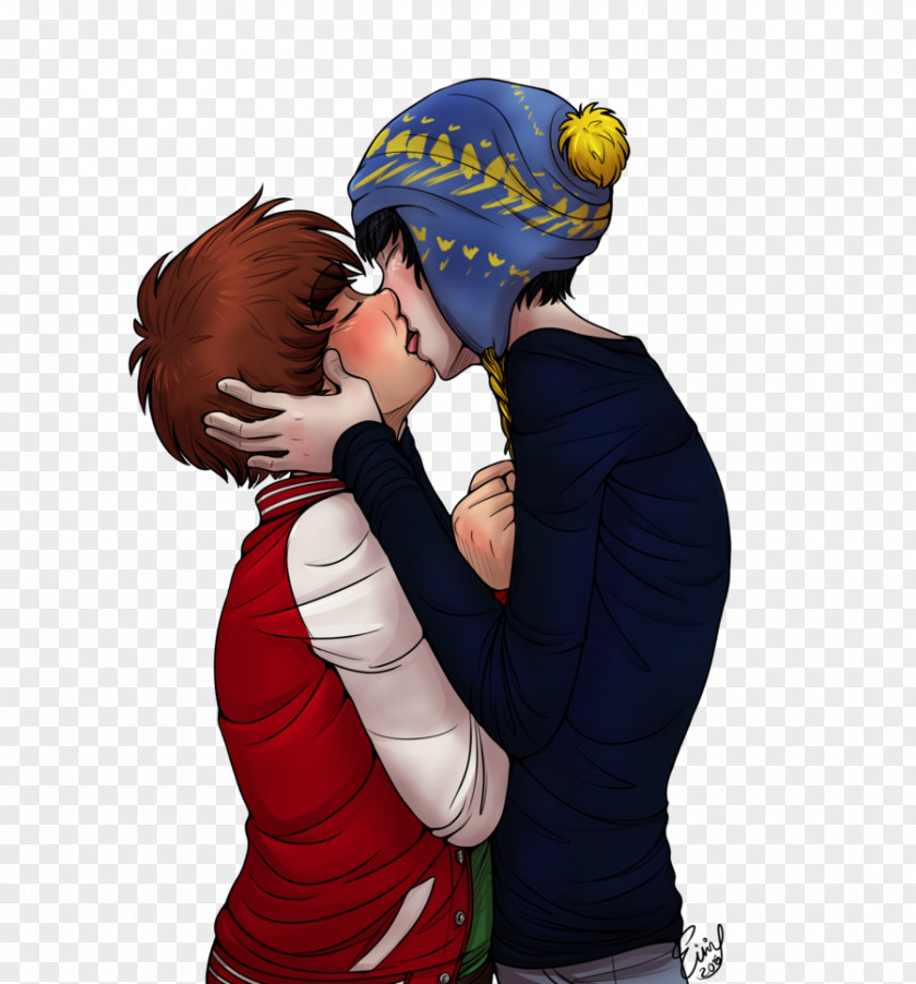 Smooch Eric Cartman Kyle Broflovski Kenny McCormick Tweek Tweak Fan Art PNG