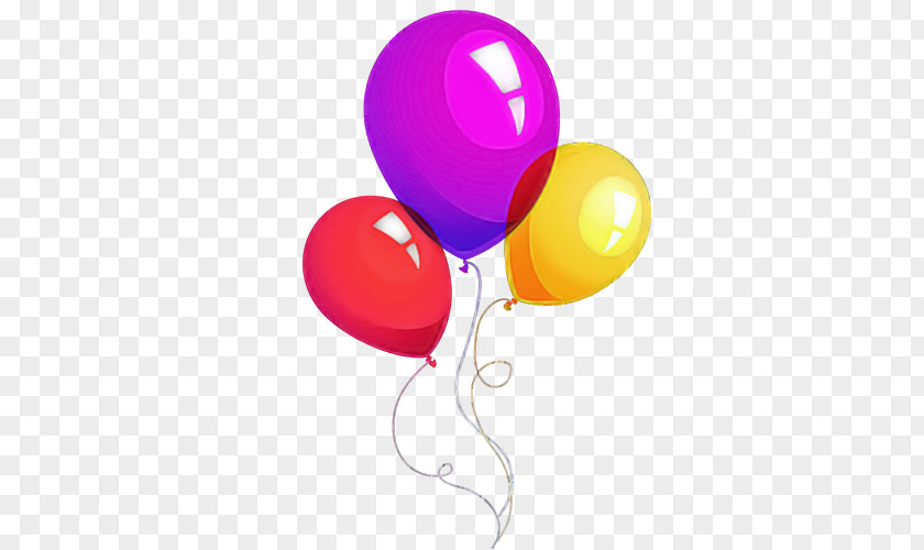 Balloon Party Supply Magenta Material Property PNG