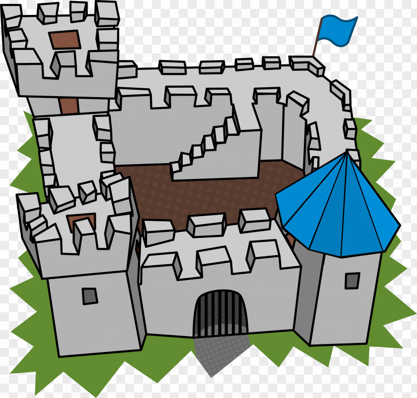 Cartoon Castle Fortification Clip Art PNG